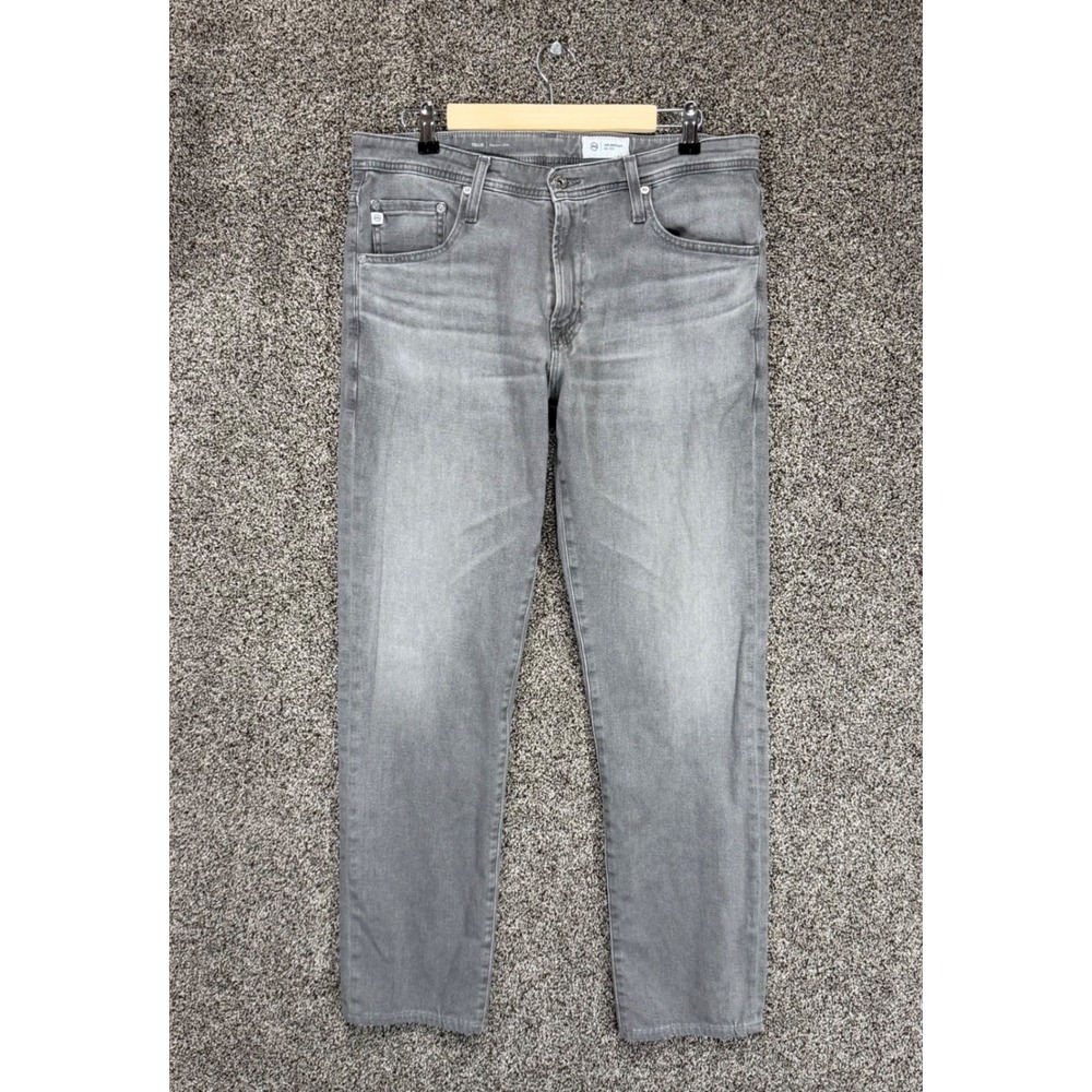 AG Adriano Goldschmied Tellis Modern‎ Slim Jeans Mens 34/30* Gray Stretch Denim